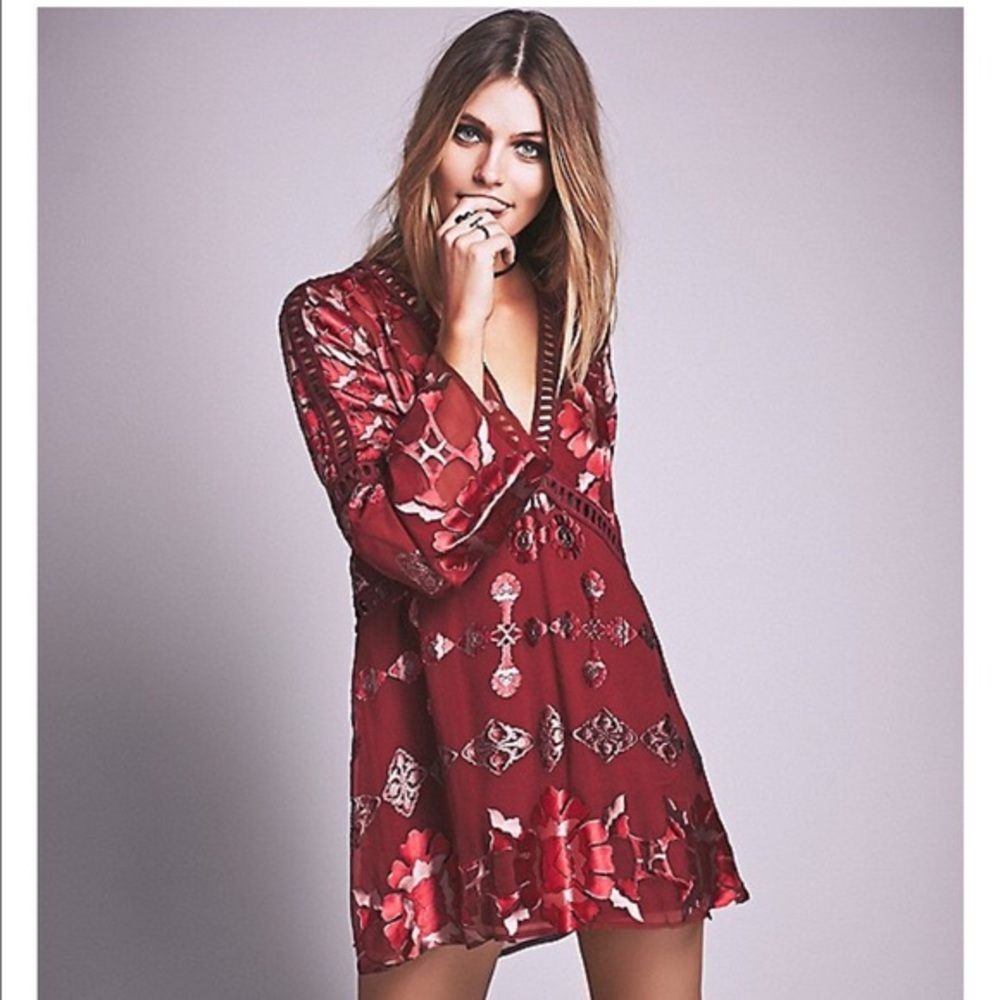 For Love & Lemons Barcelona A-Line Dress Medium